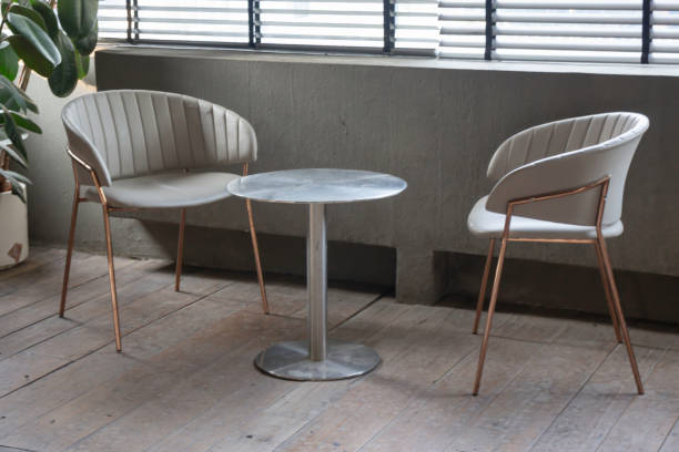 istock Coffee shop or cafe restaurant wooden interior 1453721624