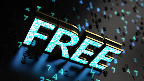 istock Neon Free Letter Sign with Illuminated Digits 1453724989