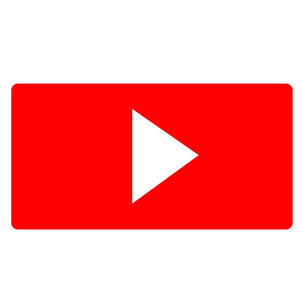 Live video streaming play button shape. Video stream template Live video streaming play button shape. Video stream template youtube logo stock illustrations