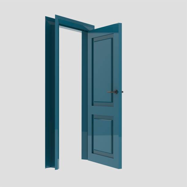 istock wooden interior door illustration different open closed isolated white background 1453726385
