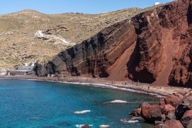 istock Red Beach of Santorini with its volcanic rocks, Greece 1453733457