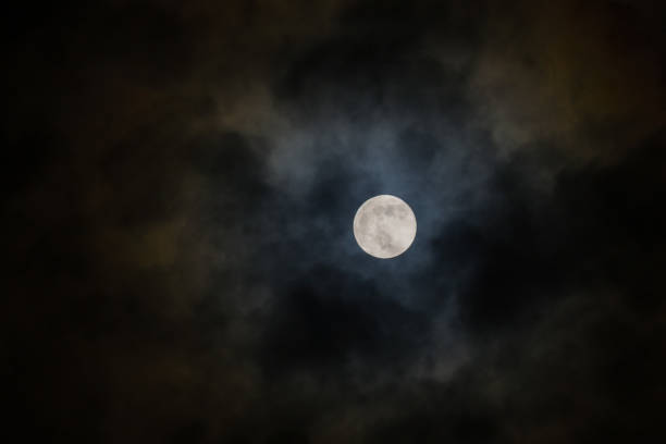 istock Beautiful view of a full moon 1453739090