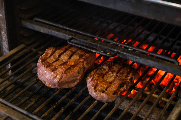 istock Process of preparing a barbecue on the fire 1453740386