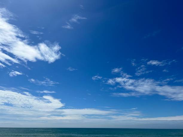 istock Amazing blue sky and ocean 1453744034