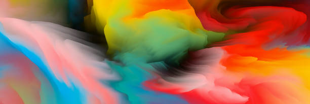 istock Magical world. Surreal Landscape. Abstract fantasy background.  3d illustration 1453747097