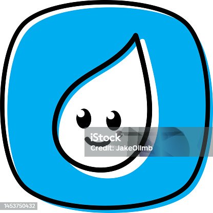 Free Clipart: Raindrop character | johnny_automatic