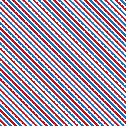 red blue oblique lines. Seamless pattern background. Vector illustration. EPS 10.