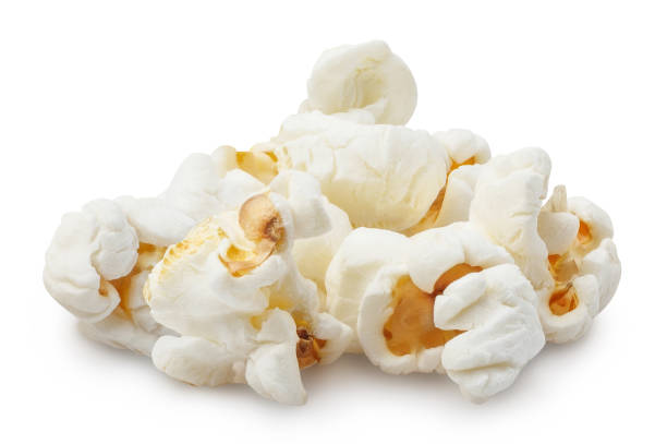 istock Heap of delicious popcorn on white 1453751766