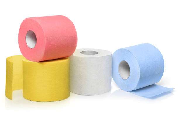 istock Several rolls of coloured toilet paper on white 1453752737