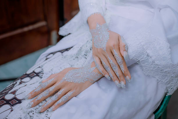 istock White bridal hand henna 1453761283