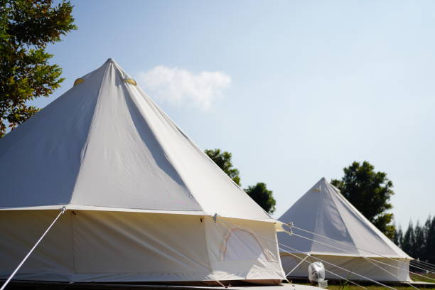 istock Big Camping tent for family 1453762702