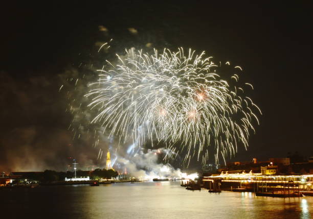 istock firework on new year countdown at temple of dawn 1453770883