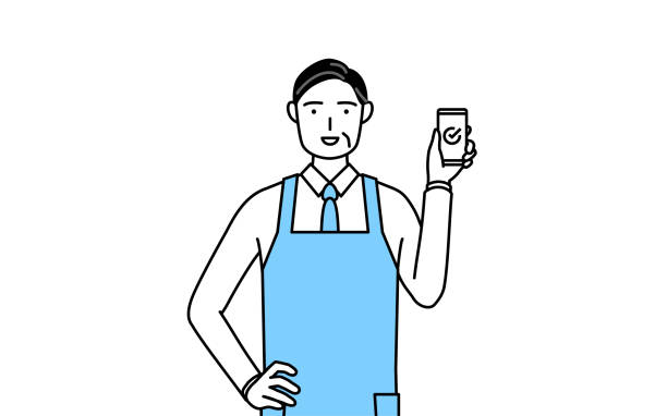 Using Phone At Work Vector 60+ Cafe Owner Phone Stock Illustrations, Royalty-Free Vector Graphics ...