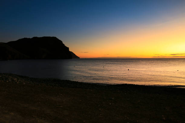 Sunrise on the beach in Las Negras, Cabo de Gata, Almeria, Spain