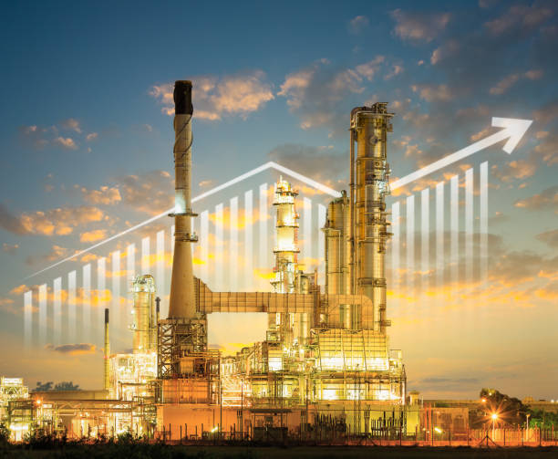 istock Oil refinery factory 1453787175