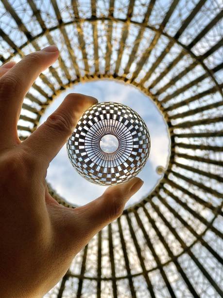 istock Geometric party in glass ball 1453792061