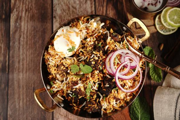 istock Homemade Goat Fry biryani | Mutton dum biryani 1453793320