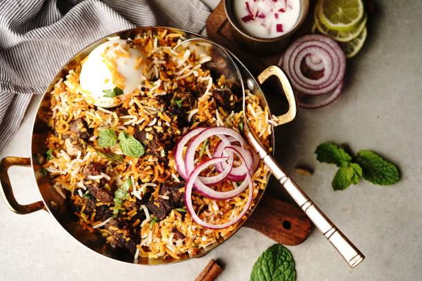 istock Homemade Goat Fry biryani | Mutton dum biryani 1453793321