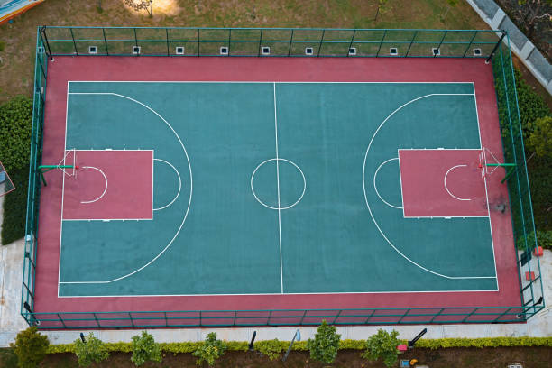 istock Basketball Court Top View 1453793522