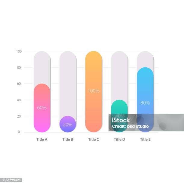 Rectangular Infographic Chart Design Template Stock Illustration ...