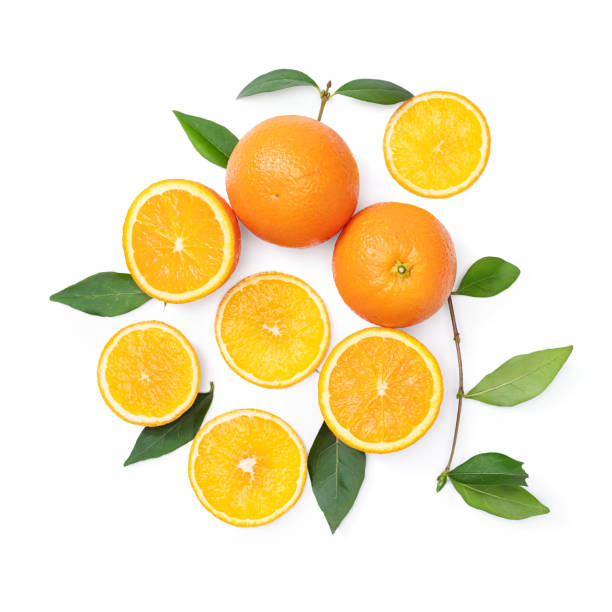 istock fresh various orange slices isolated on white 1453798974