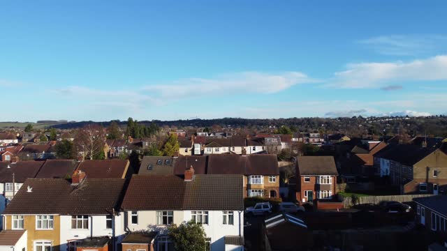 High Angle View of British Residential Homes