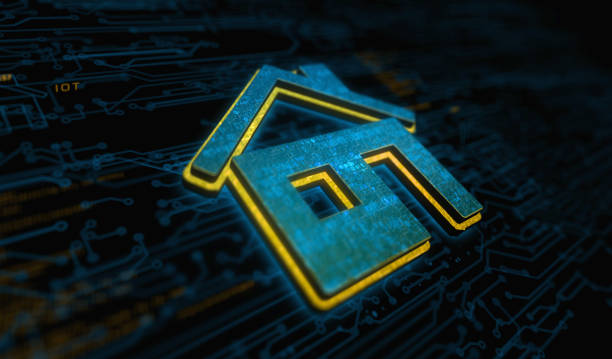 istock Smart home network system and house control symbol digital concept 3d illustration 1453808482