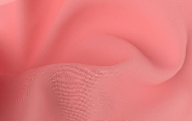 istock Luxury soft textile fabric in motion  3d render. Abstract modern pink cotton 3d background 1453808699