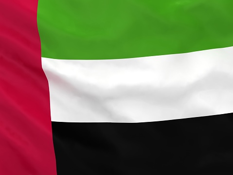 UAE flag waving