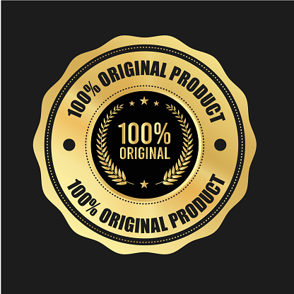 100%  Original Products vector logo, icons