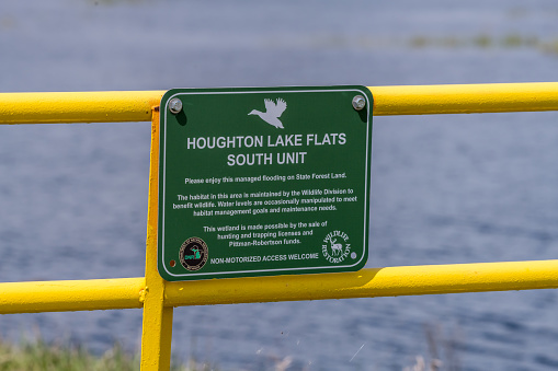 Houghton Lake Flats South Unit (managed flooding area for wildlife) in Michigan, USA.