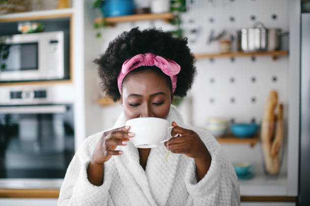 istock Tea improves my relaxation and boost my energy. 1453815401