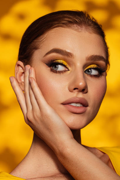 istock Beautiful woman with bright make-up 1453821580