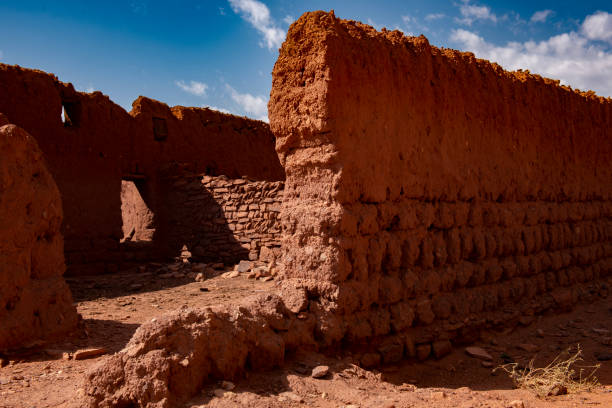 istock Abandoned village in the desert 1453827053