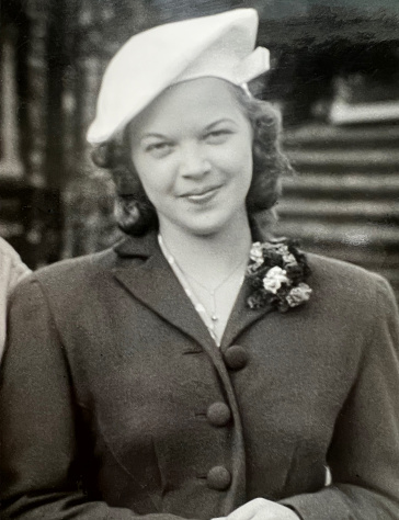 Young woman in 1936