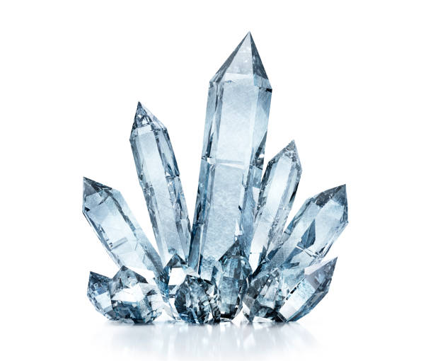 quartz cristals - quartz imagens e fotografias de stock