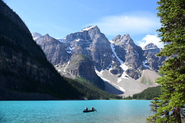 istock Couple canoeing on Moraine Lake 1453830030