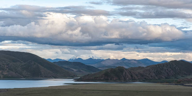 istock Beautiful tibetan landscape view from Samding Monastery on Yamdrok Lake, Tibet 1453841996