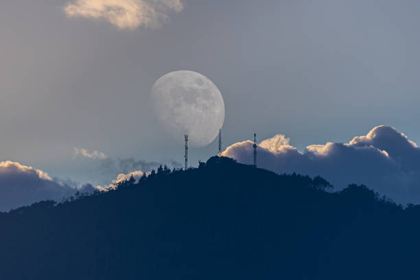 istock The first Moon of 2023 in the cold winter! 1453842550