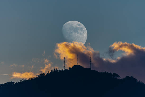 istock The first Moon of 2023 in the cold winter! 1453842559