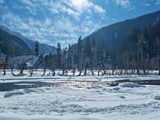 istock beautiful Kashmir Valley in Winters Morning views 1453850660