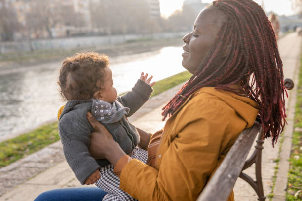 istock Mother and son spending time together outdoors 1453851931