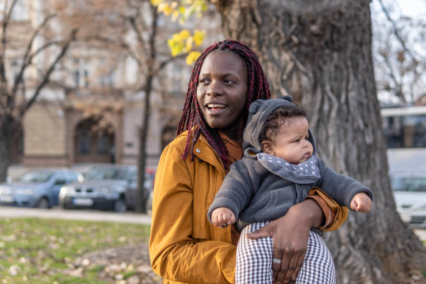 istock Mother and son spending time together outdoors 1453852192