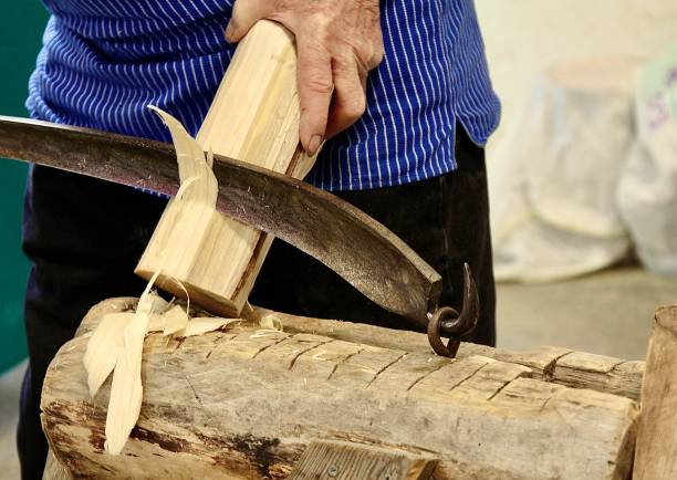 istock Primitive Scandinavian Tool For Carving Wood 1453852313