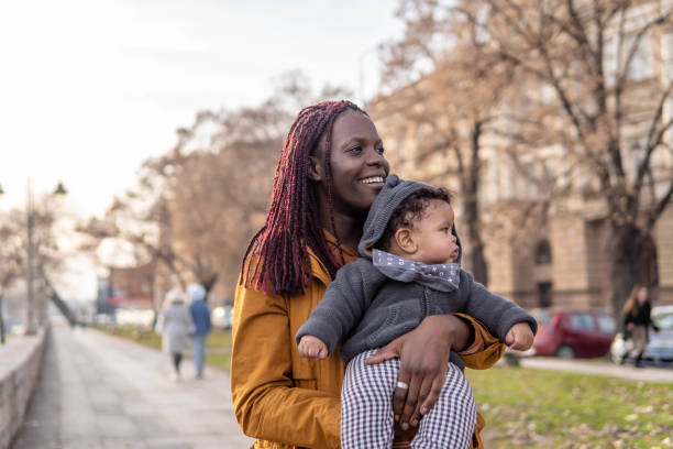 istock Mother and son spending time together outdoors 1453852921