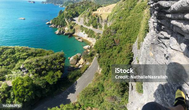 Views From A Rock Wall Stock Photo - Download Image Now - Abel Tasman National Park, Adventure, Awe