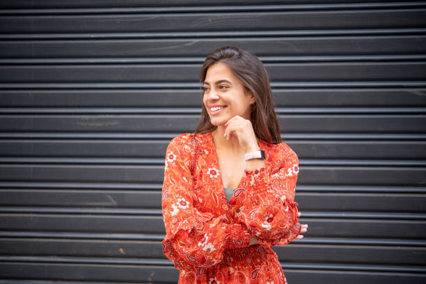 istock Young woman smiling 1453866839