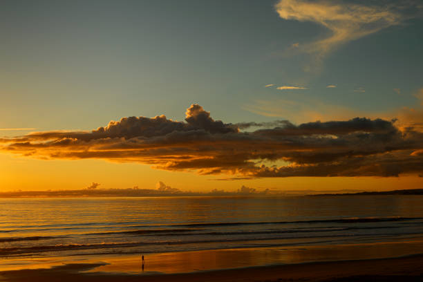 istock Vibrant Sunset Sky Over Manresa Beach 1453868579