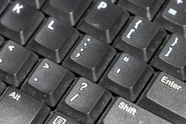 White Keyboard Macrophotography