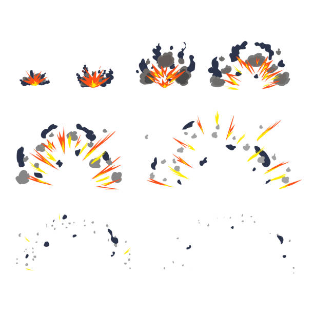Comic Frame Explosion 100+ Comic Explosion Effect Sequence Illustrations, Royalty-Free Vector ...